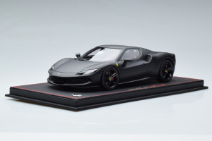 P18210MB1  Ferrari 296 GTB Matt Black BBR 1/18