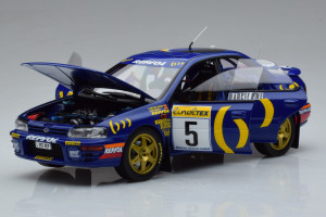 08962B  Subaru Impreza n5 C Sainz 2nd Rally Monte Carlo 1995 Kyosho 1/18 2