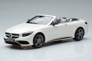 B66965712  Mercedes S63 AMG Convertible Diamond White GT Spirit 1/18