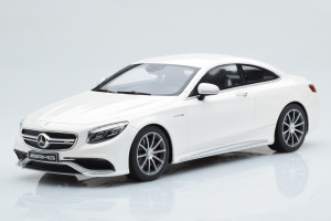 B66960372  Mercedes S63 C222 AMG Coupe White GT Spirit 1/18