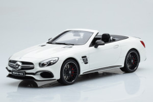 B66965708  Mercedes SL63 AMG Cabriolet White GT Spirit 1/18