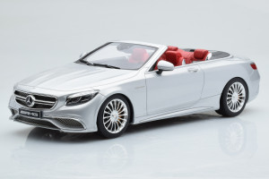 GT764  Mercedes S65 A222 AMG Cabriolet Silver GT Spirit 1/18
