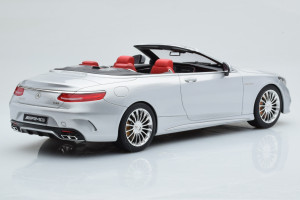 GT764  Mercedes S65 A222 AMG Cabriolet Silver GT Spirit 1/18 2