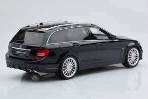 GT760  Mercedes C63 S204 AMG T-Model Black GT Spirit 1/18 2