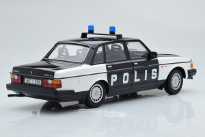 155171497  Volvo 240 GL Polis Sweden Black Minichamps 1/18 2