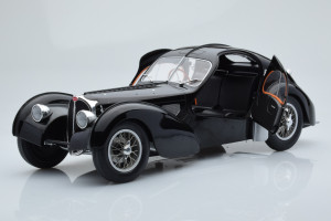 S1802101  Bugatti Atlantic Type 57 SC Black Solido 1/18 2