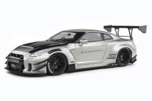 S1805802  Nissan Skyline GT-R R35 Liberty Walk Pearl Grey Solido 1/18