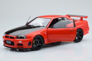 S1804305  Nissan Skyline GT-R R34 Red Solido 1/18 2