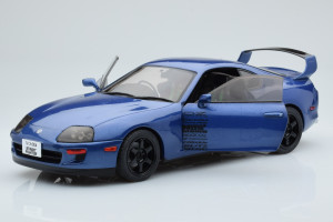S1807603  Toyota Supra Mk4 A80 Street Fighter Blue Solido 1/18 2