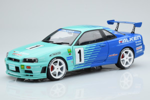 S1804304  Nissan Skyline GT-R R34 Falken Green Solido 1/18