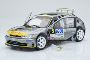 S1808302  Peugeot 306 Maxi Gray n5 Rally Du Mont Blanc Solido 1/18 2