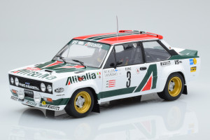 S1806005  Fiat 131 Abarth White n3 Rally Monte Carlo Solido 1/18