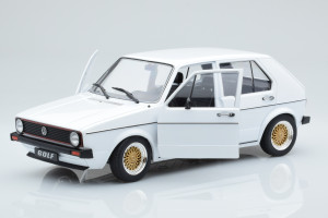 S1800211  VW Volkswagen Golf L 1 Custom White Solido 1/18 2