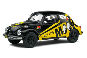 S1800519  VW Volkswagen Beetle Go With Moon Black Solido 1/18