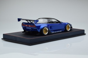 IM022A2  Honda NSX Rocket Bunny 6666 Wheels Metallic Blue Make Up 1/18 2