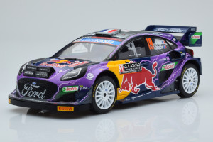 S1809502  Ford Puma Rally1 Hybrid Purple n19 S Loeb Rally Monte Carlo Solido 1/18