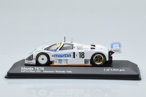400911618  Mazda 787B n18 Johansson Kennedy Sala 24h Le Mans Minichamps 1/43