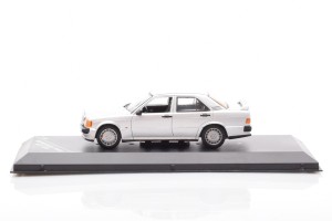 WB246-216959  Mercedes 190E W201 2.3 16V Silver No Outside Box Whitebox 1/43