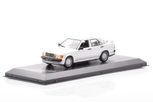 WB246-216959  Mercedes 190E W201 2.3 16V Silver No Outside Box Whitebox 1/43 2