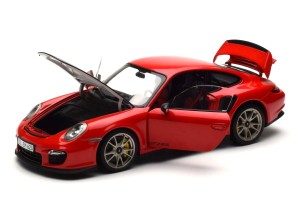 WAP0210030B  Porsche 911 997 GT2 RS Red & Black Hood Minichamps 1/18 2
