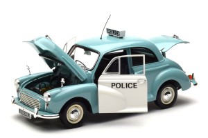 150137090  Morris Minor Police Blue & Whitte Minichamps 1/18 2