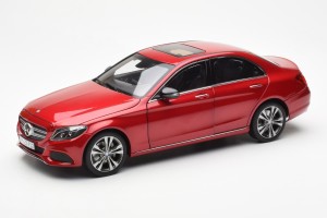 183835  Mercedes C-Class W205 Red Metallic Asia Exclusive Norev 1/18
