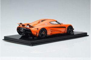 AS025 77  Koenigsegg Regera Sweet Mandarin Orange Carbon Base Frontiart 1/18 2